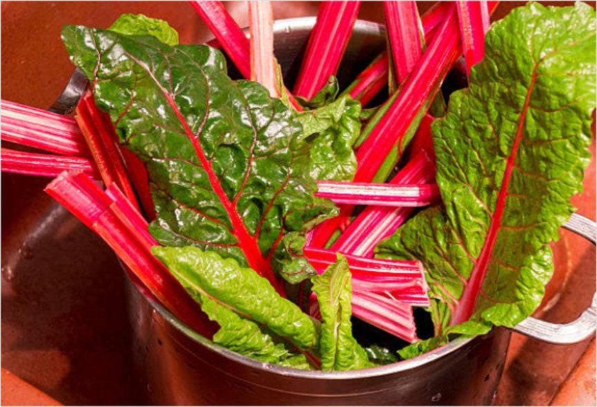 Ruby Red Heirloom Swiss Chard Seeds